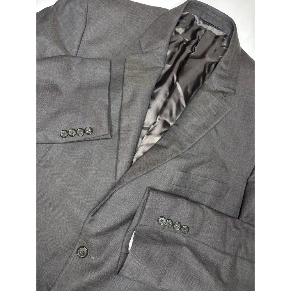 Brooks Brothers 1818 Madison Estrato Wool Mens Blazer Sport Coat 46L Plaid Italy
